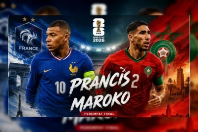 Prancis vs Maroko: Duel Lini Tengah Jadi Penentu di Perempat Final Piala Dunia 2026