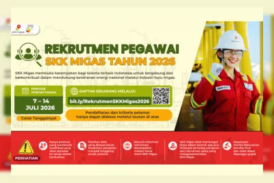 Link Pendaftaran Rekrutmen SKK Migas 2026, Cek Posisi dan Syarat Umumnya