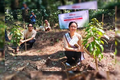 Sharp Indonesia Tanam 600 Pohon Rasamala di Habitat Elang Jawa Lewat Langkah Pelari