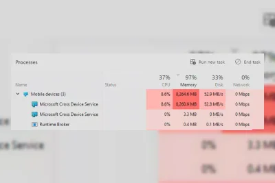 Bug Phone Link di Windows 11 Diduga Bikin RAM Jebol, Tembus 30 GB