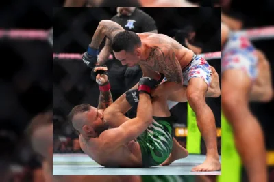 Max Holloway Kalahkan Conor McGregor yang Cedera di UFC 329