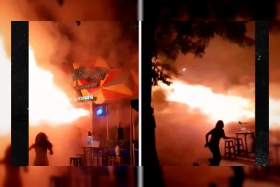Video Mengerikan Tunjukkan Kebakaran Mematikan di Gedung Bir Bangkok
