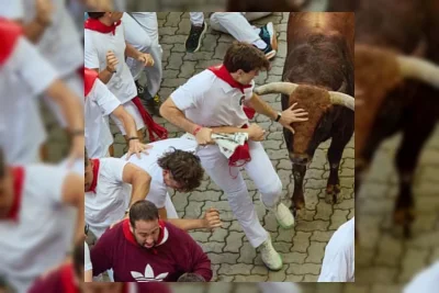 Festival Banteng Pamplona Cederai 57 Orang, Turis Inggris 86 Tahun Terluka