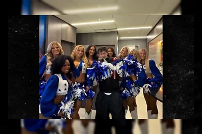 Timothée Chalamet Gagal Menahan Antusiasme Bertemu Cheerleader Dallas Cowboys