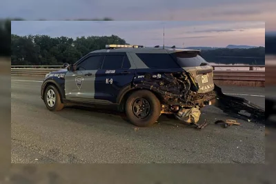 Polisi Massachusetts dan Anjing K-9 Terluka dalam Kecelakaan Lawan Arah