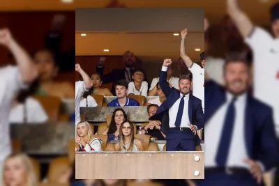 David Beckham Bela Ekspresi Datar Victoria Saat Inggris Cetak Gol