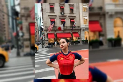 Gaya Sporty Yura Yunita Nonton Piala Dunia 2026 di AS, Stylish Pakai Jersey