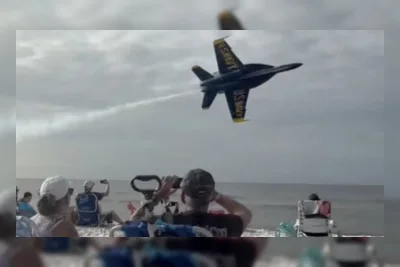 Video Blue Angels Terbang Rendah di Pantai Florida Picu Kekacauan