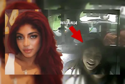 Milania Giudice Tertawa di Mobil Polisi Usai Ditangkap karena Penganiayaan