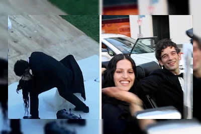 Matty Healy dan Gabbriette Bechtel Berciuman di Gladi Resik Pernikahan