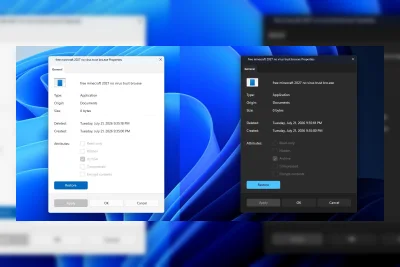 Bocoran Terbaru: Microsoft Uji Dialog Properties Dark Mode di Windows 11