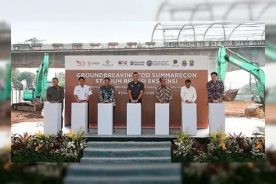 Menko AHY Resmikan Groundbreaking Stasiun Bekasi Ekstensi oleh Summarecon