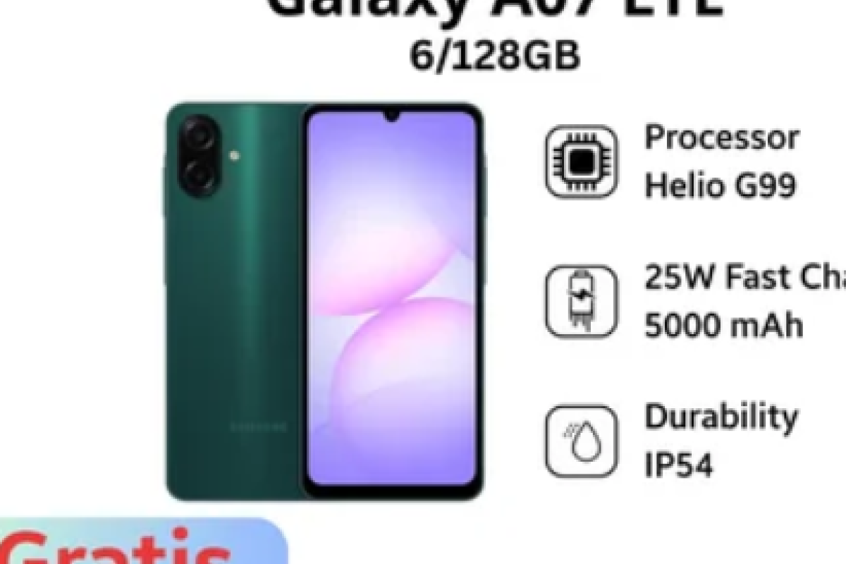 Cuma 1 Jutaan! Inilah Harga Samsung Galaxy A07 Lebih Murah Daripada Redmi 13X