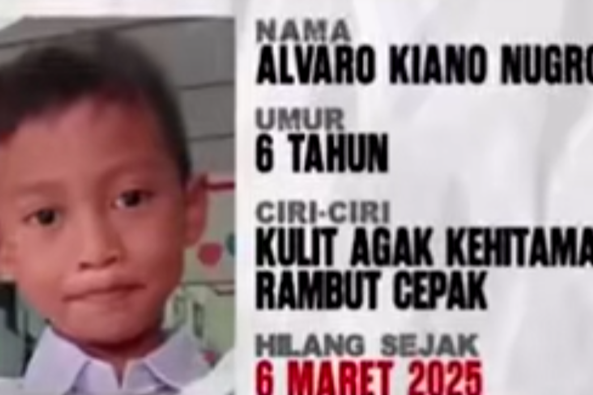 Kronologi Tragis Alvaro Kiano Nugroho: Bocah 6 Tahun yang Hilang Ditemukan Meninggal, Pelaku Ternyata Ayah Tiri