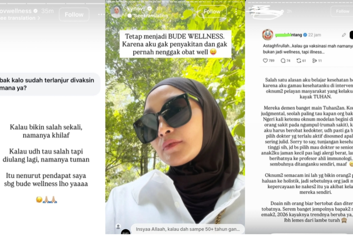 Siapa Bude Wellness? Viral Usai Konten Anti Vaksin dan Sindir Dokter, Suka Main Tuhan-tuhanan