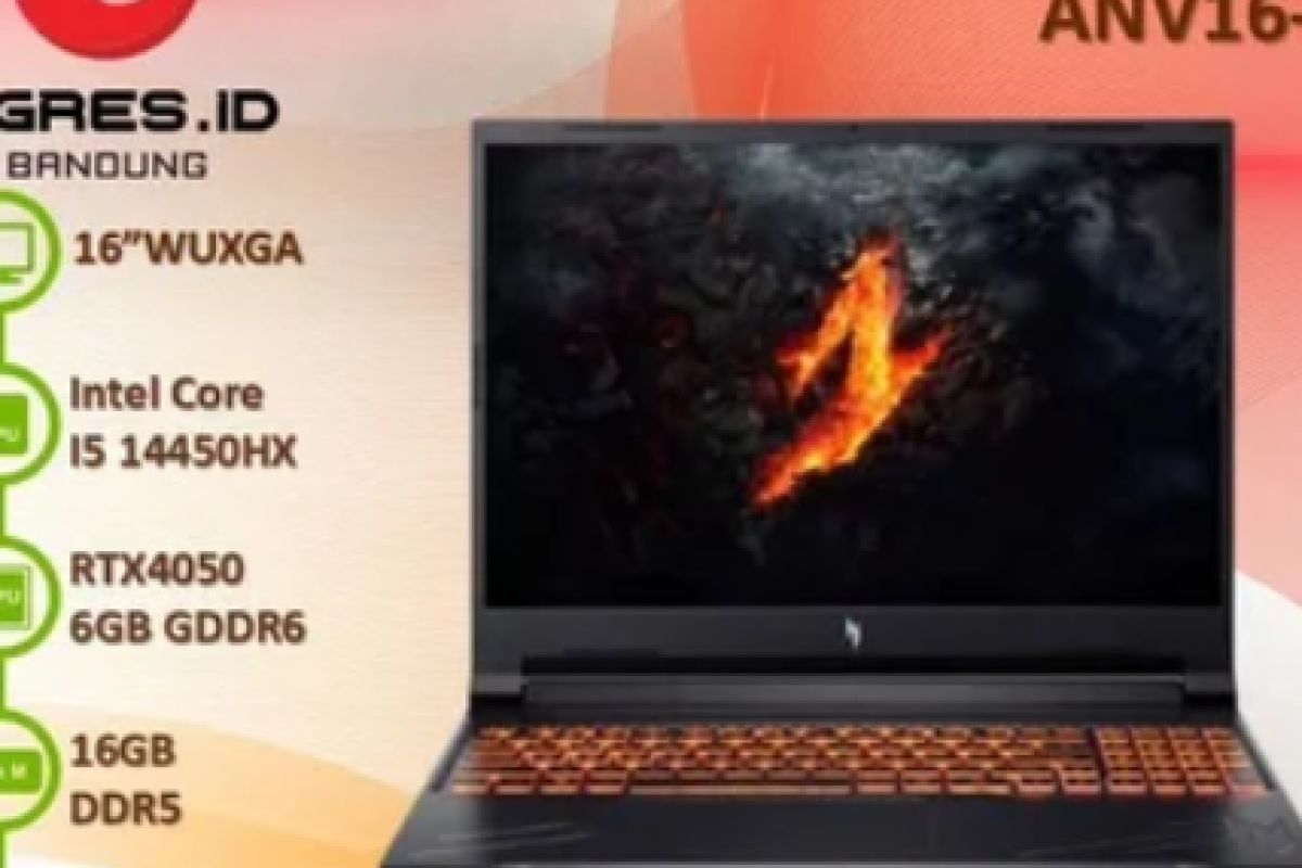 Acer Nitro V 16S AI Hadir sebagai Laptop Gaming Tipis yang Andal untuk Kerja dan Hiburan