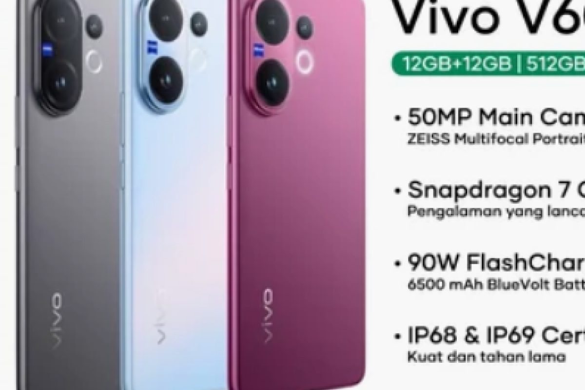 Berapa Harga Vivo V60 5G? Benarkah di Bawah 6 Juta? Inilah Daftar HP dengan Kamera Telephoto Termurah di Akhir 2025