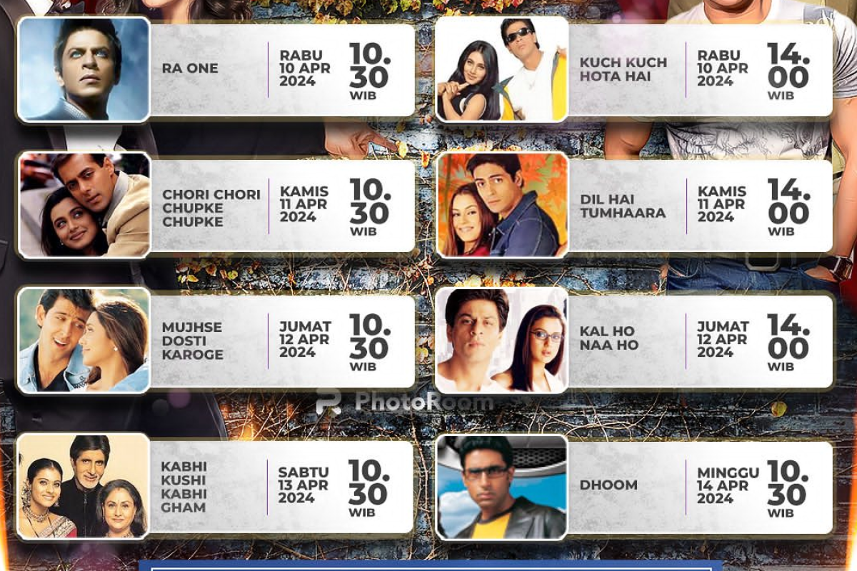 Jadwal Mega Bollywood ANTV 10 April Hingga 14 April 2024 Ada Chori Chori Chupke Chupke Hingga Kal Ho Naa Ho Lengkap dengan Linknya 