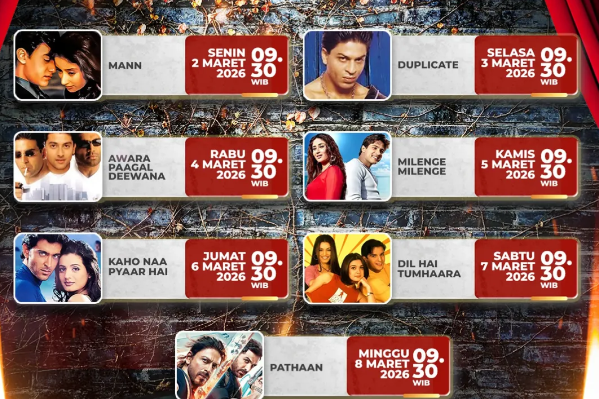 Jadwal Mega Bollywood Paling Yahud 9 - 15 Maret 2026