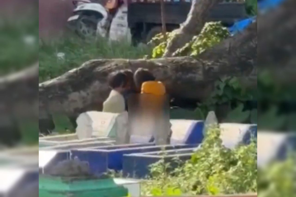 Viral Tiktok Video 3 Bocil Mesum di Kuburan Kecamatan Tallo, Terekam HP Pengendara, Warga Sebut Keracunan HP