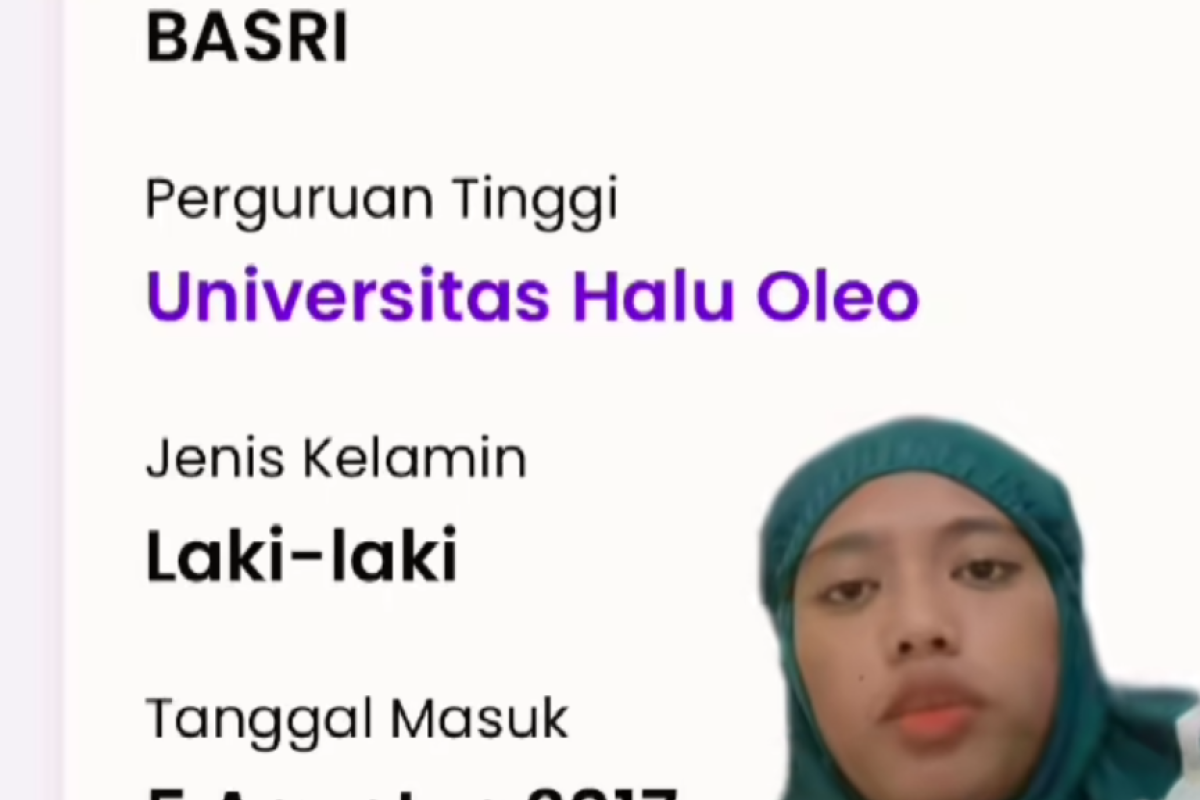 Skandal Data Ijazah di Universitas Halu Oleo: Ayu Amanda Putri Gegerkan Publik, Nama Basri Mendadak Viral