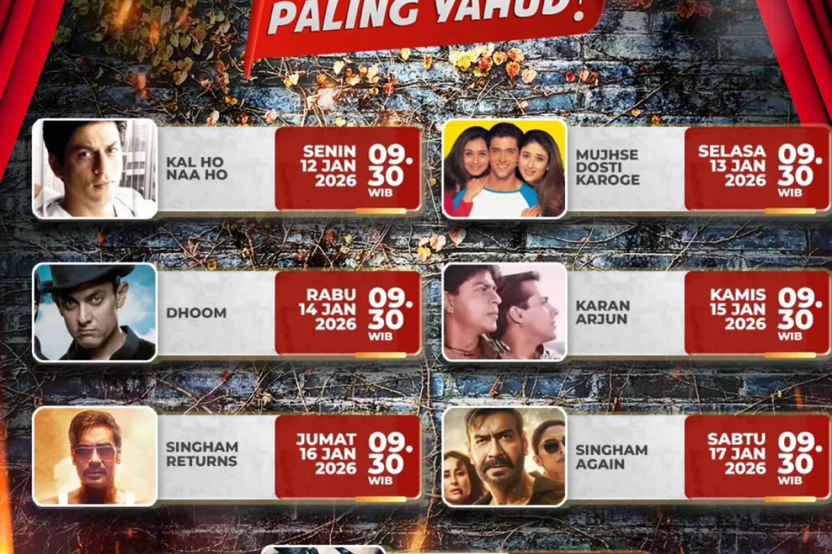 Jadwal Mega Bollywood Paling Yahud 16 - 18 Januari 2026