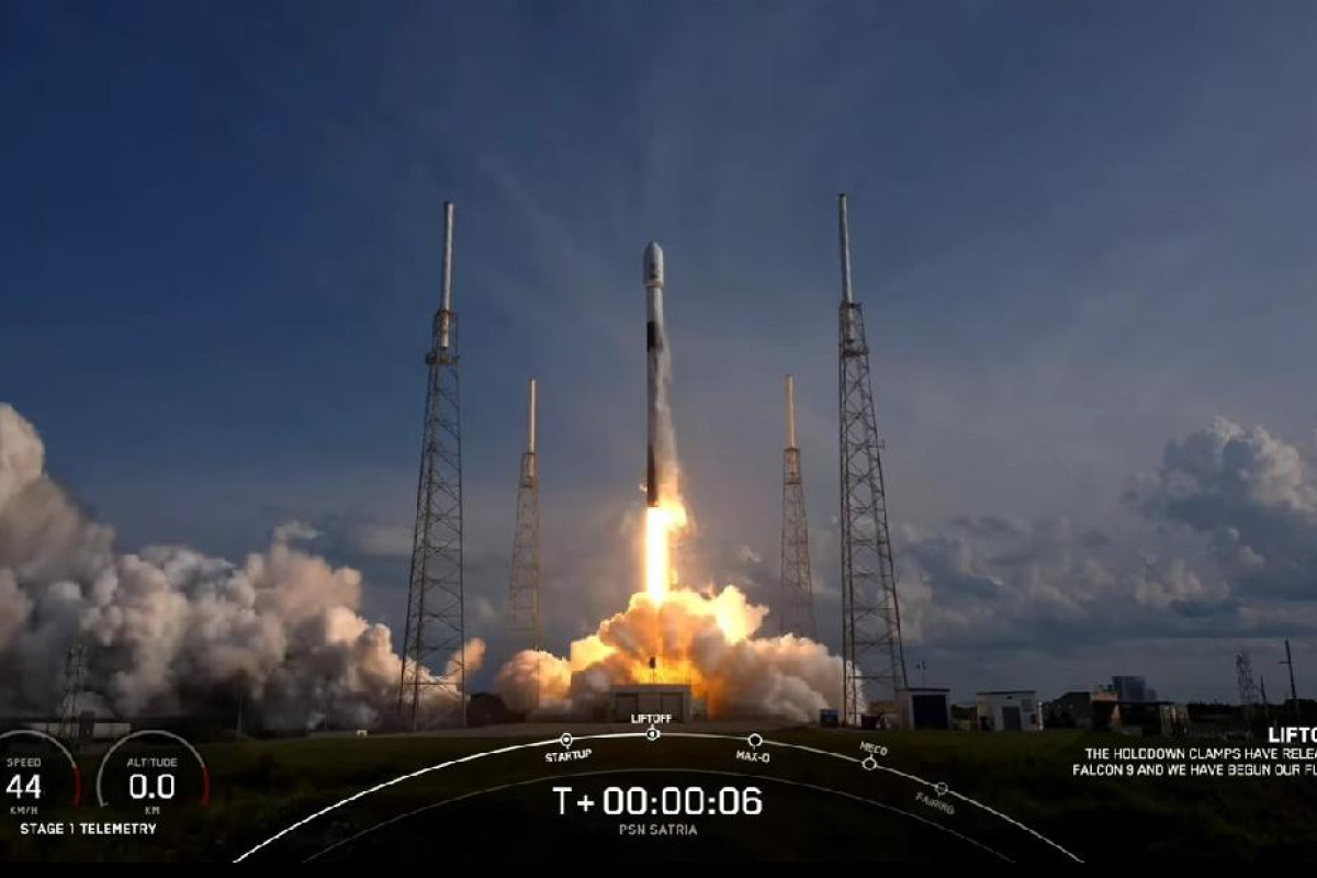 Satelit SATRIA 1 Indonesia Telah Luncur Bersama Roket Falcon 9 SpaceX Milik Perusahaan Elon Musk