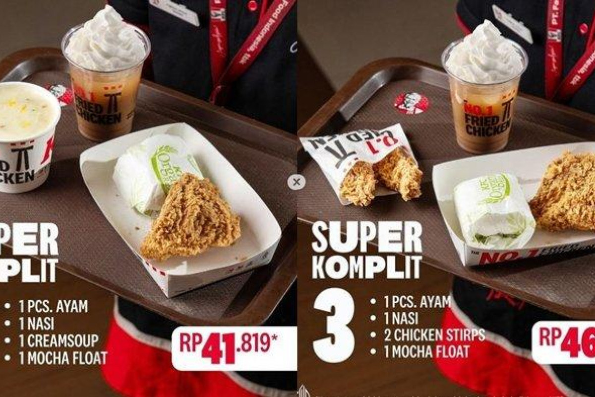 Katalog Promo KFC Hari ini Selasa 2 Januari 2024, Makan Kenyang Super Komplit 3 Rp 46.364 CEK