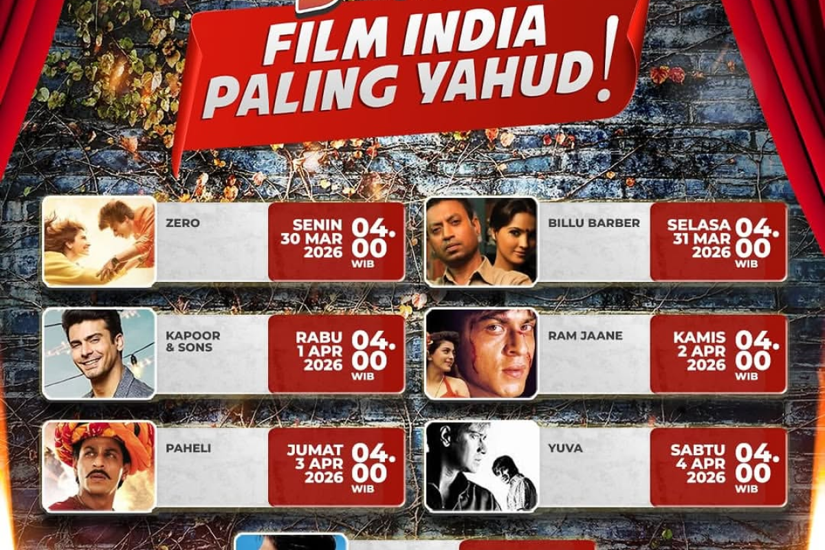 Jadwal Mega Bollywood Paling Yahud 2 – 5 April 2026