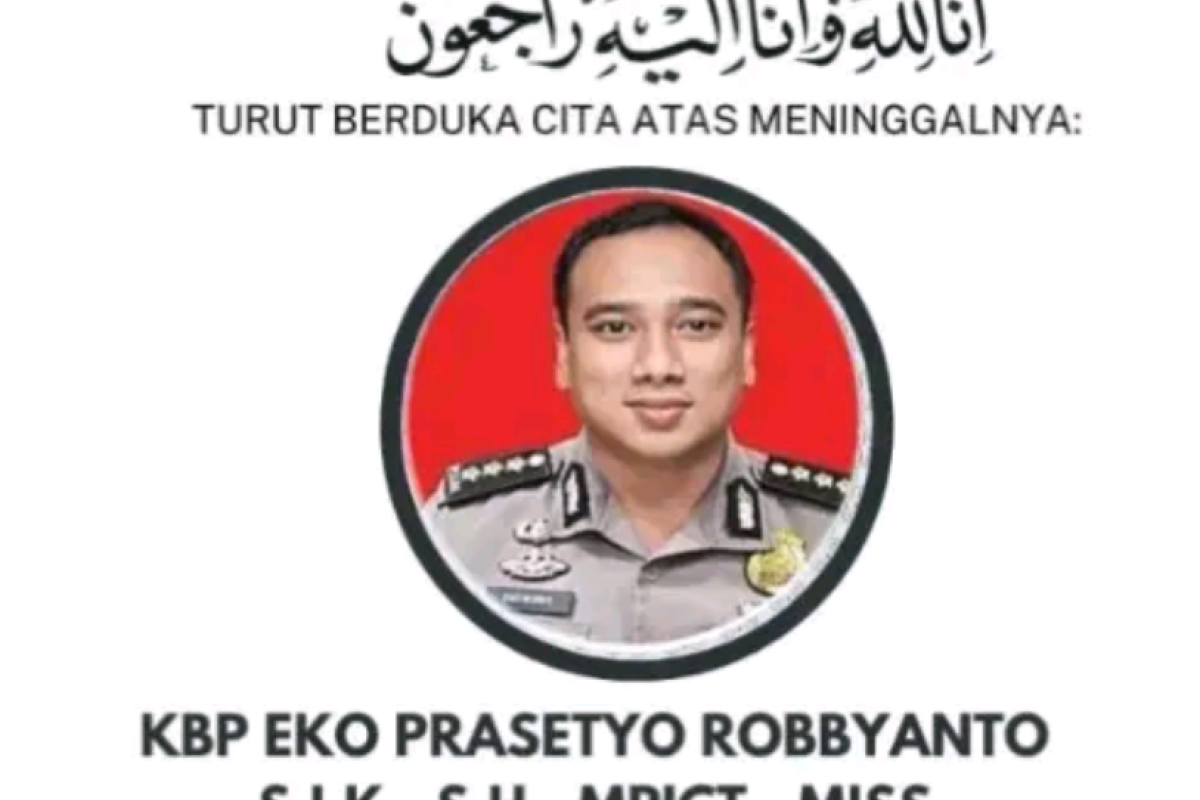 KABAR DUKA! Kombes Pol Eko Prasetyo Robbiyanto Meninggal Dunia pada Kamis, 27 November 2025