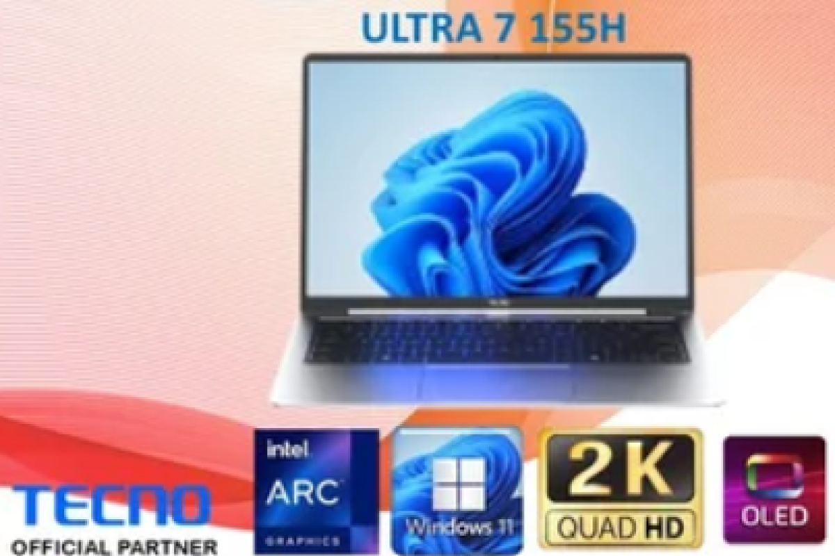 Berapa Harga TECNO Megabook S14? Spesifikasih Laptop 890 Gram dengan Layar OLED 2.8K