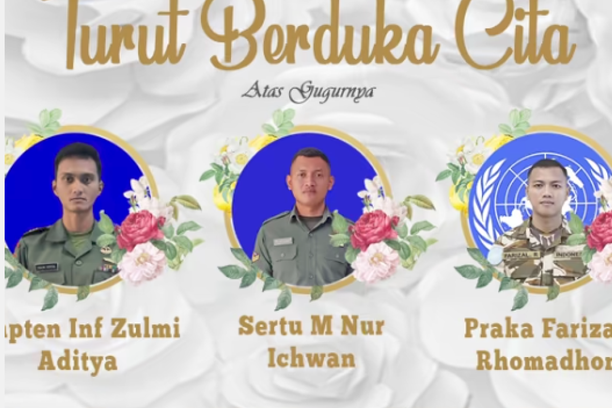 Israel Bantah Terlibat Atas Tiga Prajurit TNI Gugur saat Misi UNIFIL di Lebanon