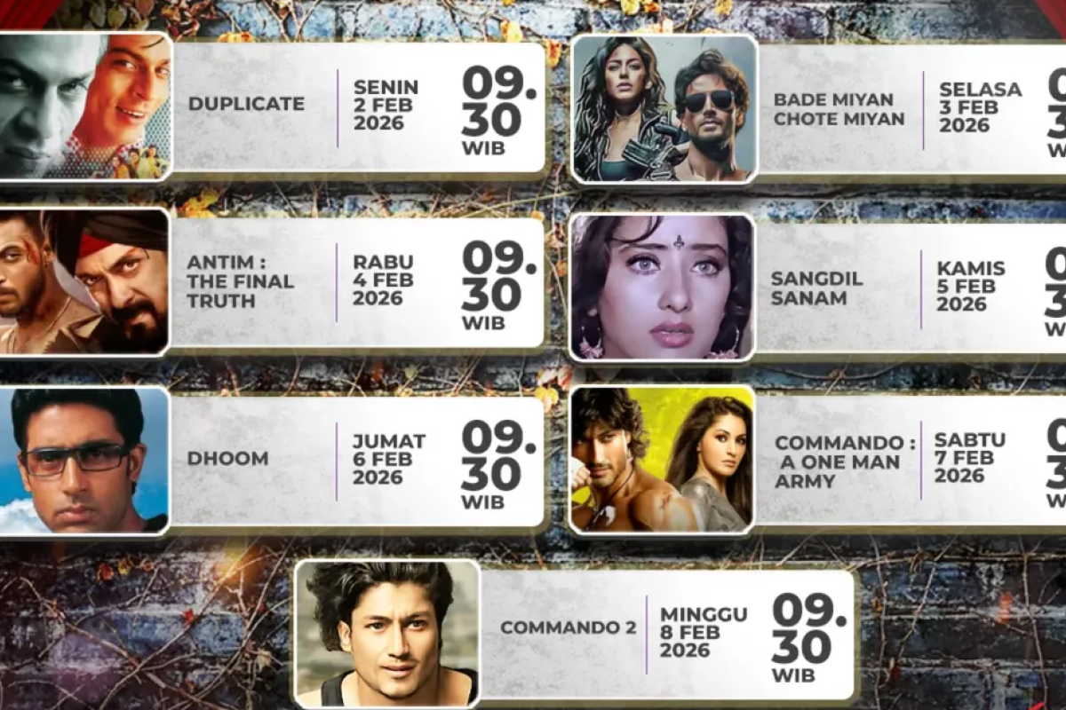 Jadwal Mega Bollywood Paling Yahud 3-8 Februari 2026