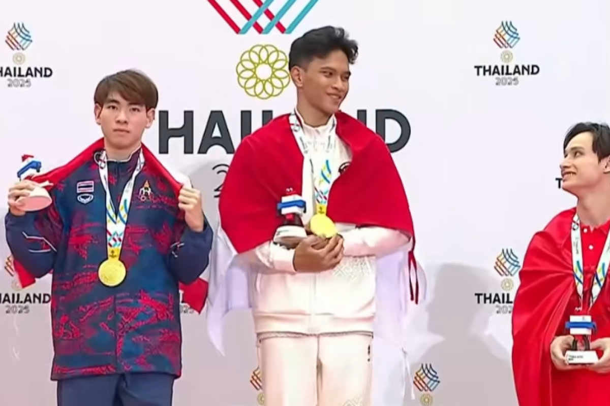 SELAMAT! Abiyu Raffi Harumkan Nama Riau dan Indonesia dengan Emas di Palang Tunggal SEA Games Bangkok 2025