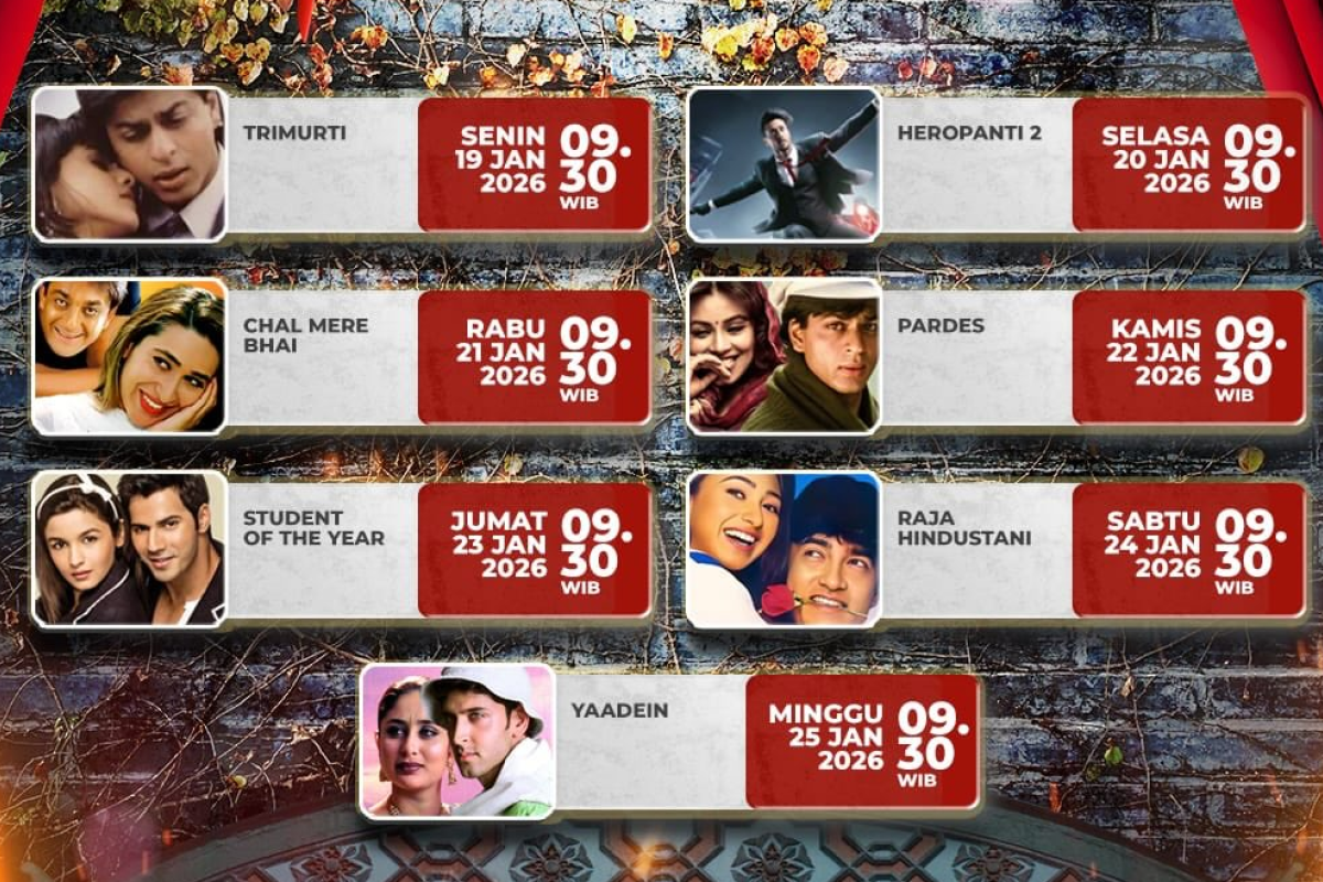 Jadwal Mega Bollywood Paling Yahud 21 - 25 Januari 2026