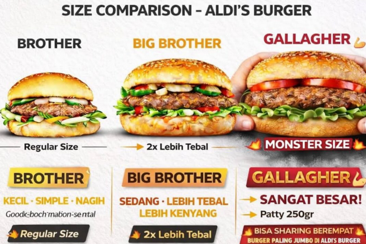 Aldis Burger Cempaka Putih Milik Siapa Ini Harga Menu dan Alasan Promosinya Viral