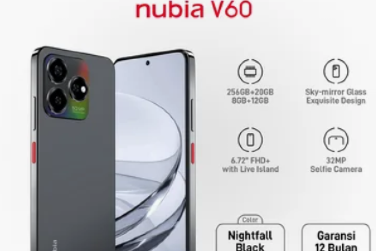 Harga ZTE Nubia V60 Berapa? Inilah Daftar 4 HP Murah dengan Kamera Selfie 32 MP Terbaik, Pilihan Minimalis dengan Penyimpanan Lega