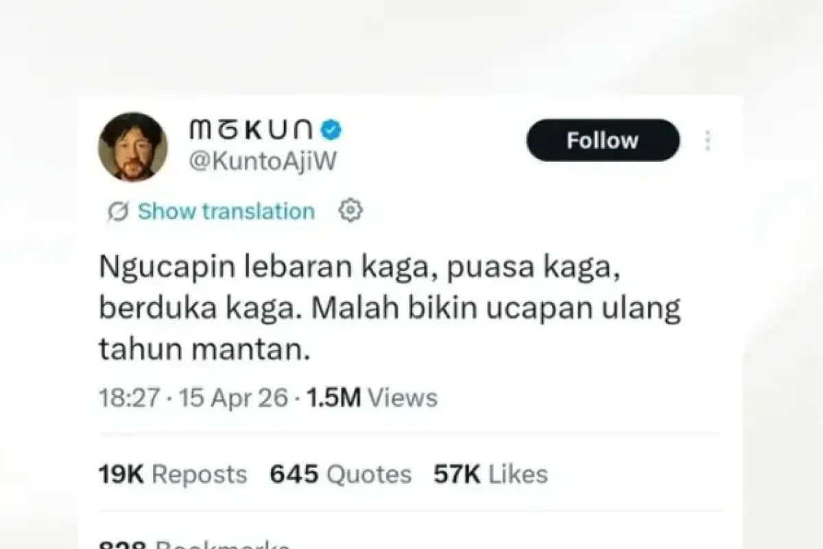 Kunto Aji Diduga Lakukan DFK pada Presiden Prabowo Usai Cuitannya di Akun X Picu Kontroversi