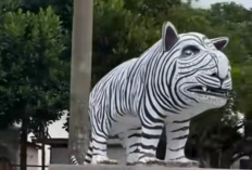 Viral di Medsos, Patung Macan Putih Desa Balongjeruk Ternyata Dibiayai dari Kantong Pribadi Sang Kades—Begini Fakta Lengkapnya