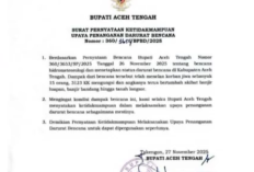 Surat Viral Diduga dari Bupati Aceh Tengah Picu Kepanikan Massal: Panic Buying BBM dan Krisis Logistik Mengancam Penanganan Darurat Bencana