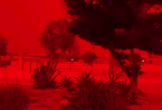 Langit Merah Pekat Selimuti Australia Barat saat Siklon Narelle Menerjang